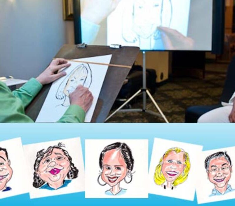 caricatures live
